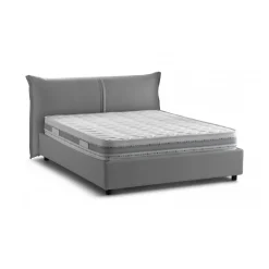 Letto matrimoniale contenitore grigio 180x220cm classico - Adi