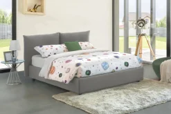 Letto matrimoniale contenitore rosso 175x205cm con materasso - Anassimene
