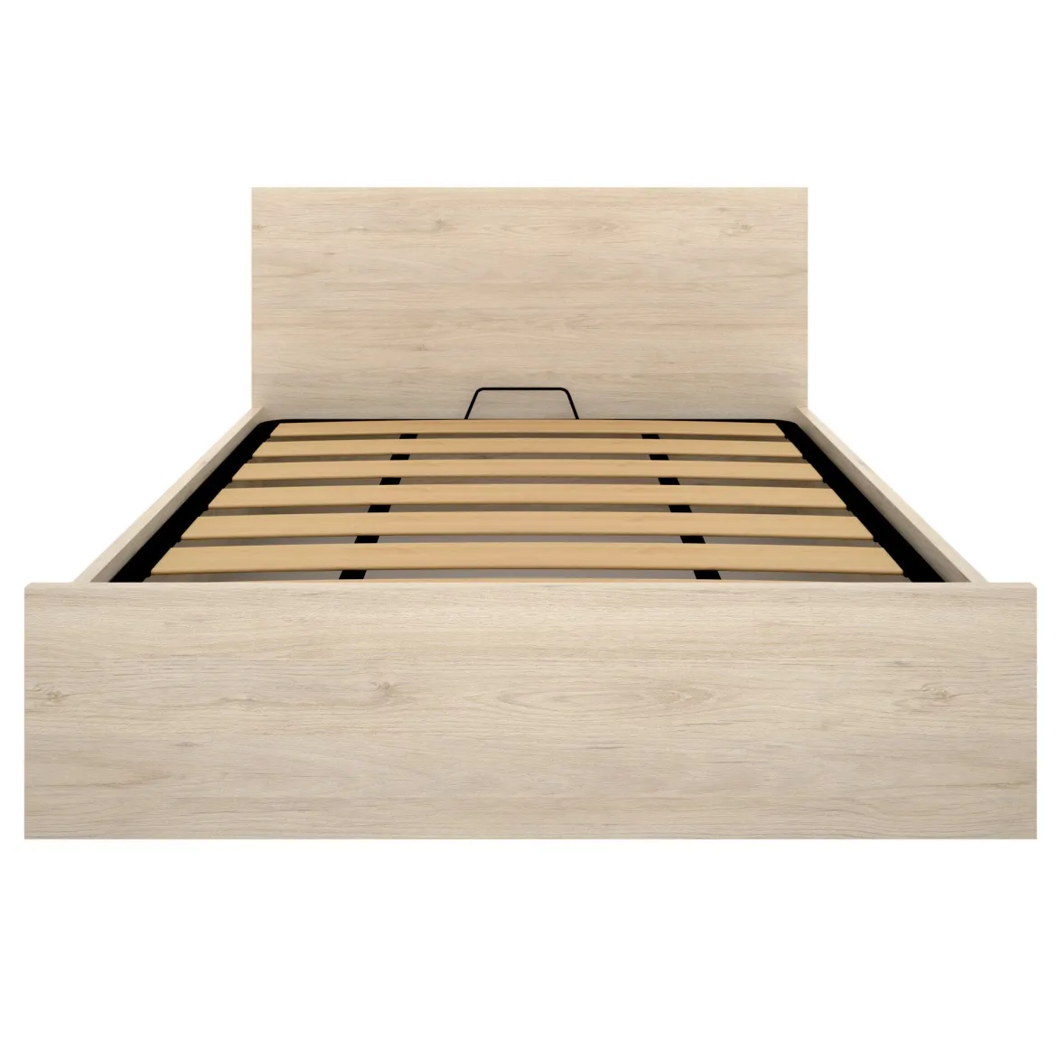 Letto matrimoniale contenitore tortora 171x204cm imbottito - Albanio