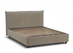 Letto matrimoniale contenitore tortora 175x205cm elegante - Akasha