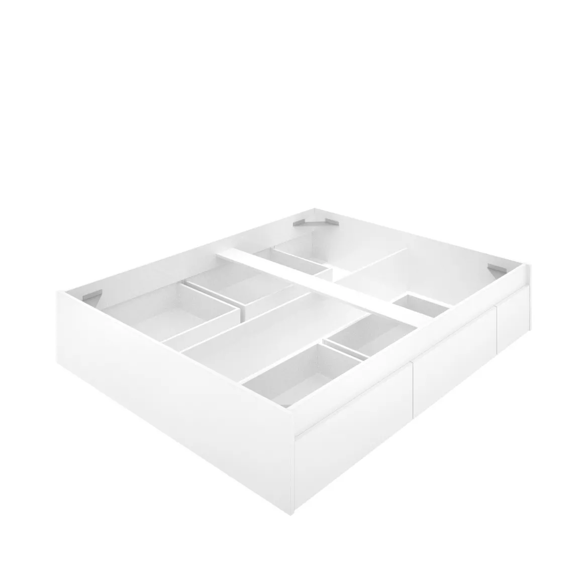 Letto matrimoniale economico bianco 205x266cm - Marika