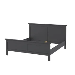 Letto matrimoniale grigio 178x210cm - Arika
