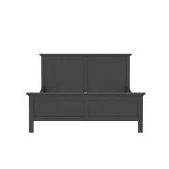 Letto matrimoniale grigio 178x210cm - Arika