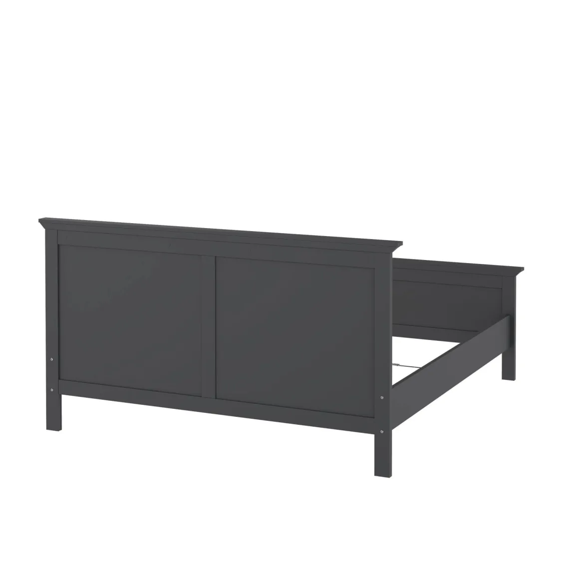 Letto matrimoniale grigio 178x210cm - Arika