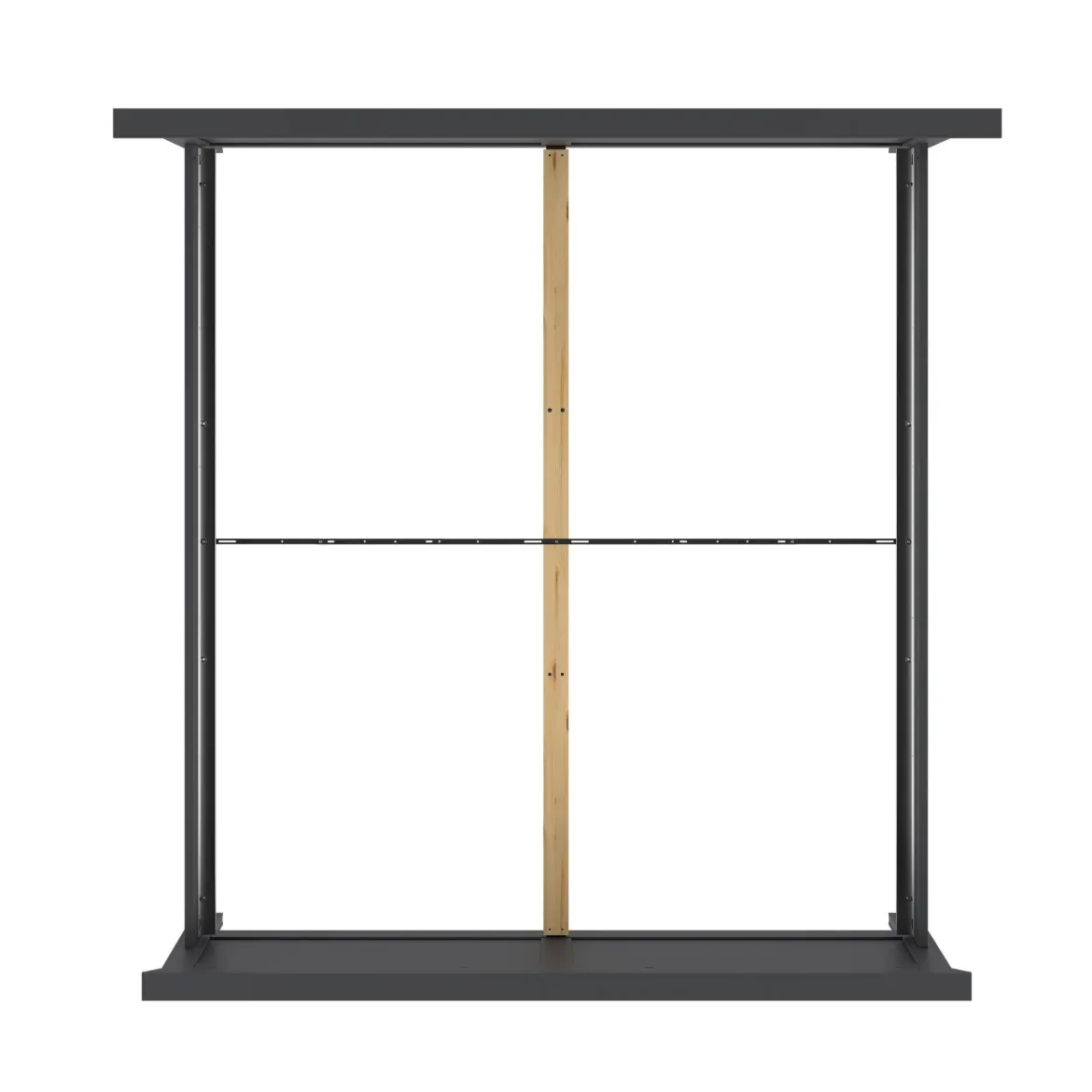 Letto matrimoniale grigio 199x210cm - Fusi