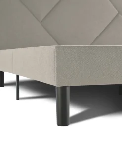 Letto matrimoniale Hypnos, 160x200 cm, Tortora