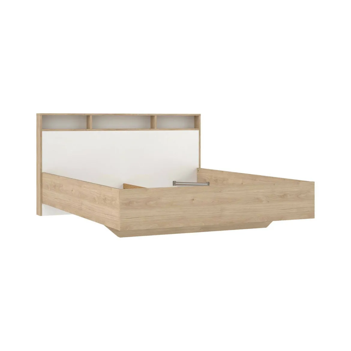 Letto matrimoniale rovere e bianco 169x216cm - Rose