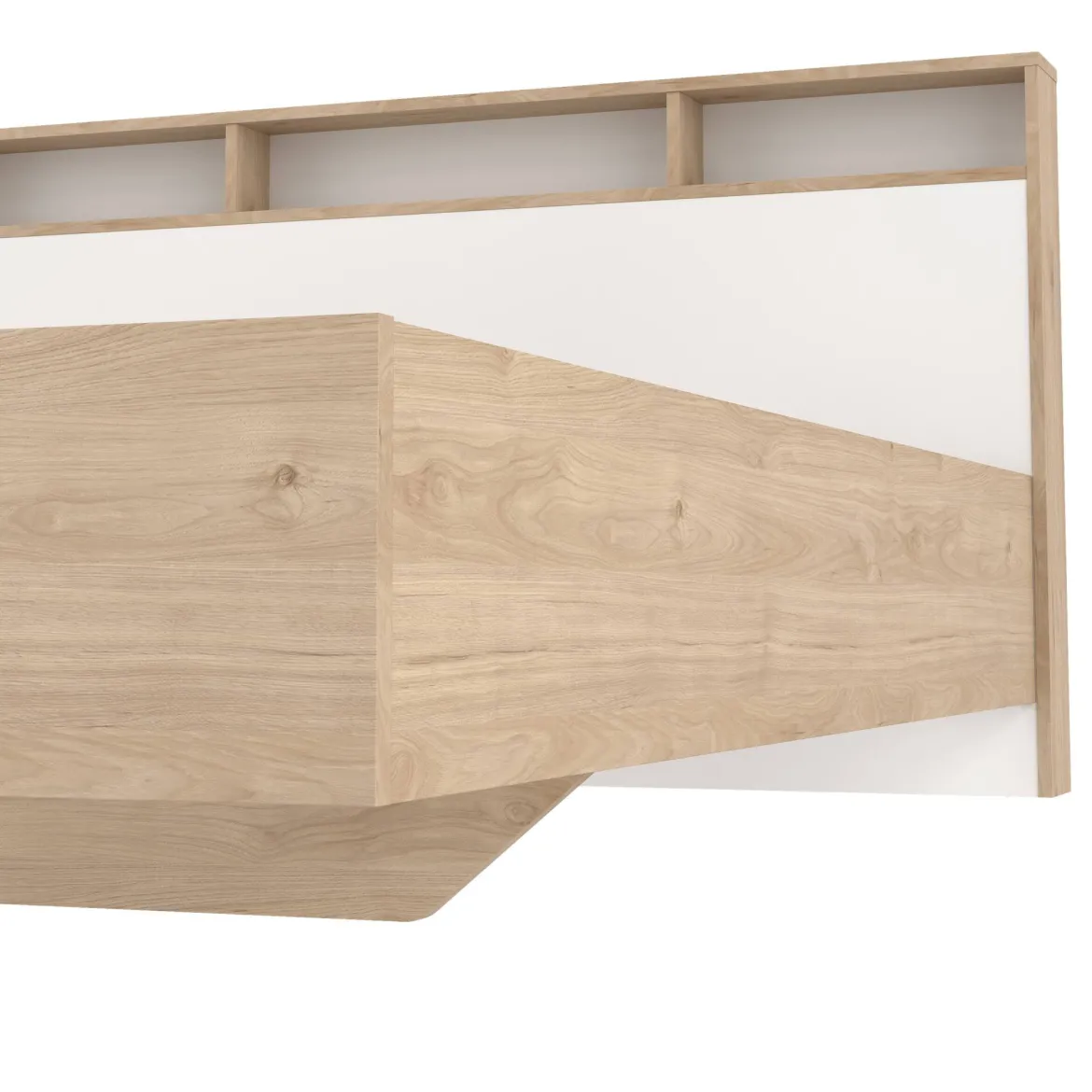 Letto matrimoniale rovere e bianco 169x216cm - Rose