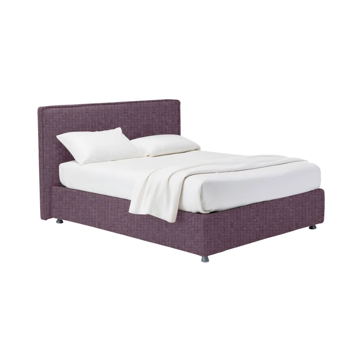 Letto Matrimoniale Viola Lilla Sfoderabile Contenitore, Dimensione Materasso 160x200 cm - Melilli