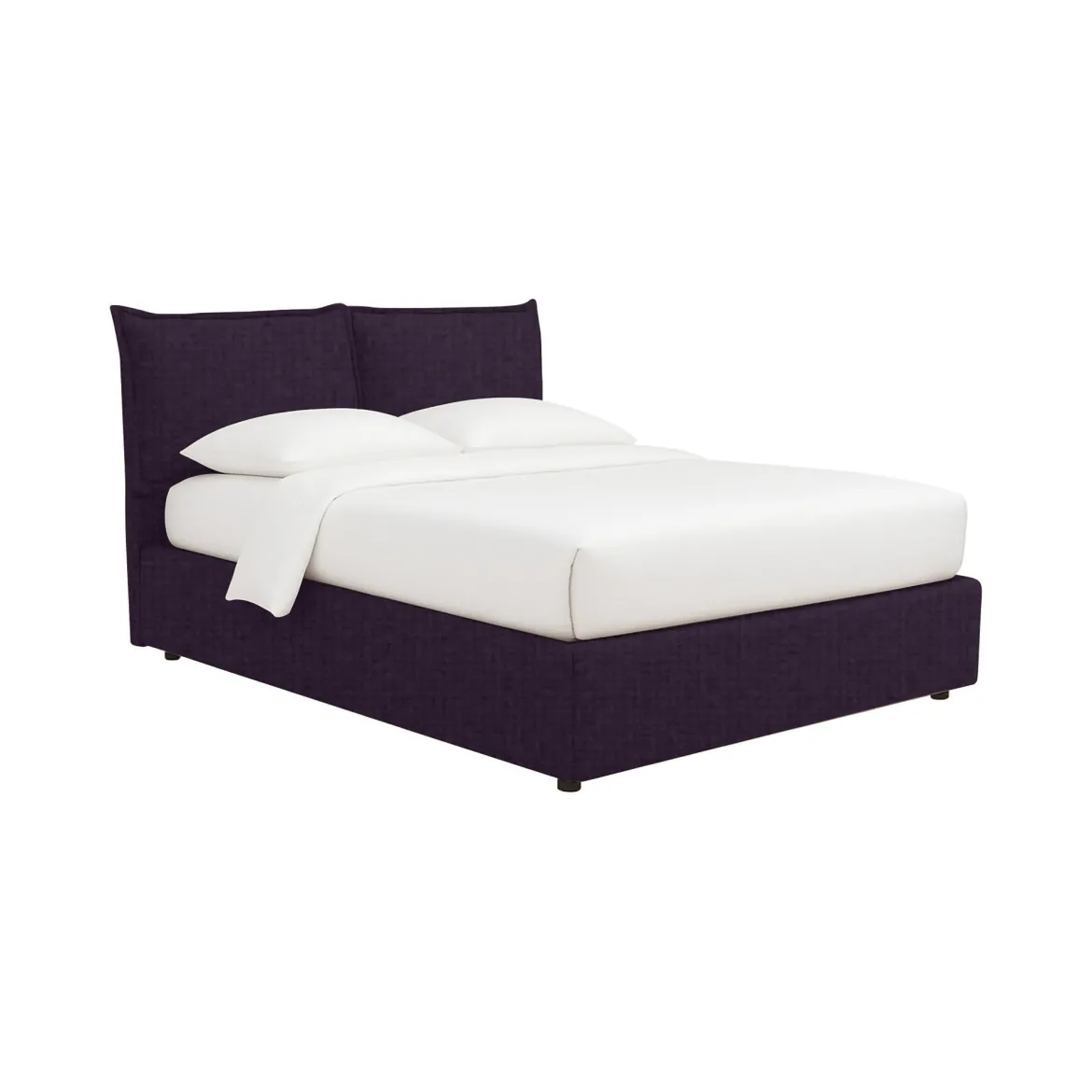 Letto Matrimoniale Viola Sfoderabile Contenitore, Dimensione Materasso 160x190 cm - Colere