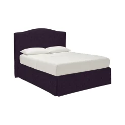Letto Matrimoniale Viola Sfoderabile Contenitore, Dimensione Materasso 160x190 cm - Turania