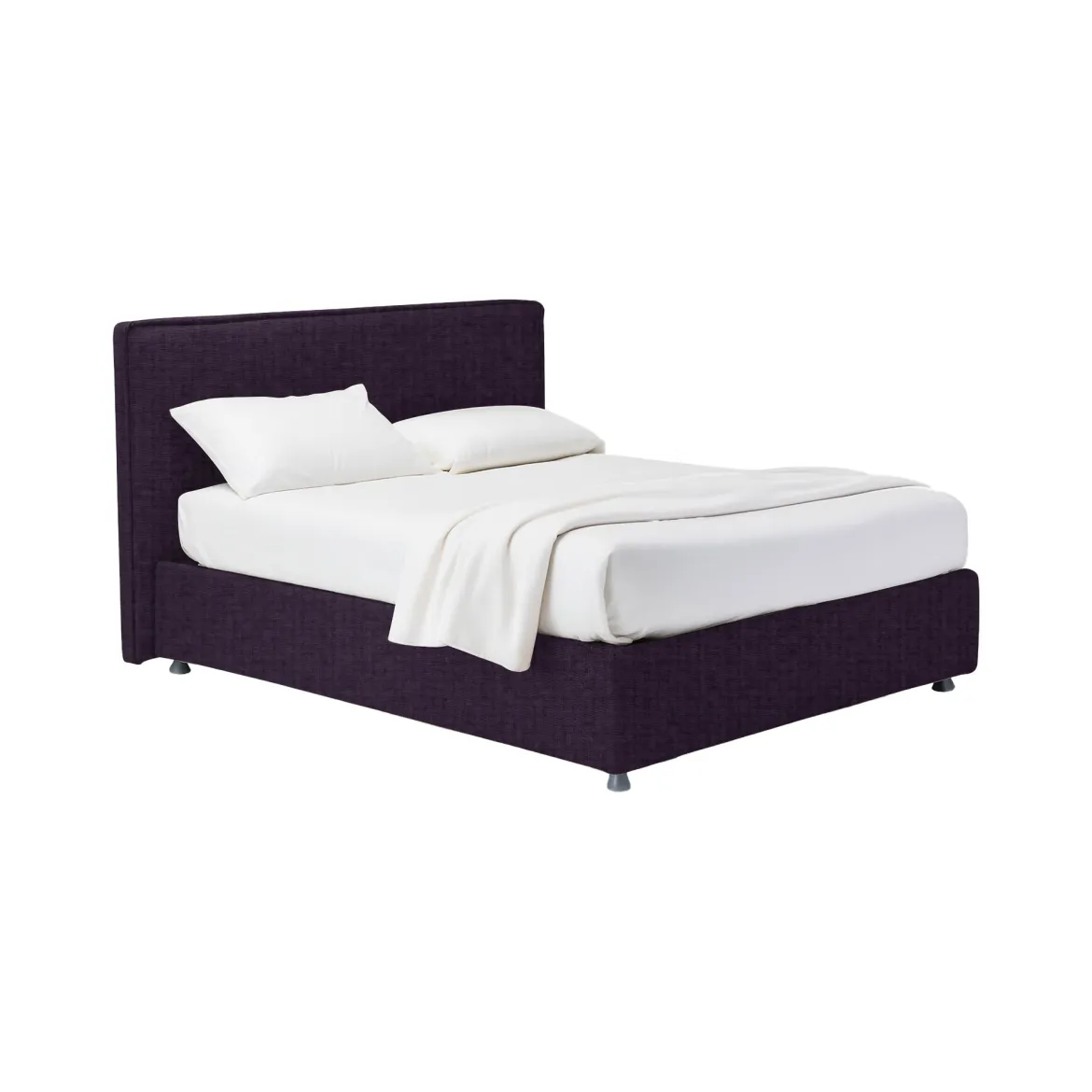 Letto Matrimoniale Viola Sfoderabile Contenitore, Dimensione Materasso 160x200 cm - Melilli