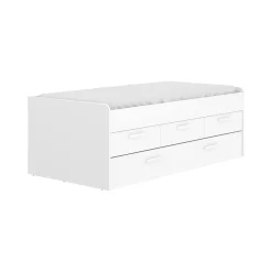 Letto per bambini 4 cassetti 194x95cm bianco - Aftro