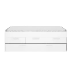 Letto per bambini 4 cassetti 194x95cm bianco - Aftro