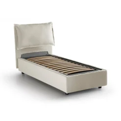 Letto 1 piazza contenitore beige 95x205cm comfort - Aphrodite