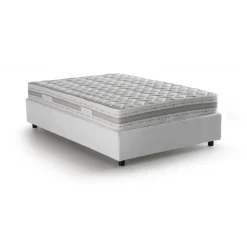 Letto piazza e mezza Abici, con materasso Cm 120x200 incluso, Bianco