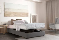 Letto piazza e mezza Abici, con materasso Cm 120x200 incluso, Grigio