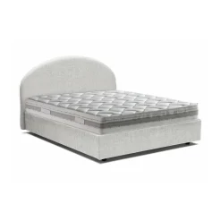 Letto piazza e mezza Acy, con materasso Cm 120x190 incluso, Bianco