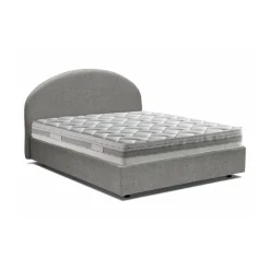 Letto piazza e mezza Acy, con materasso Cm 120x190 incluso, Grigio