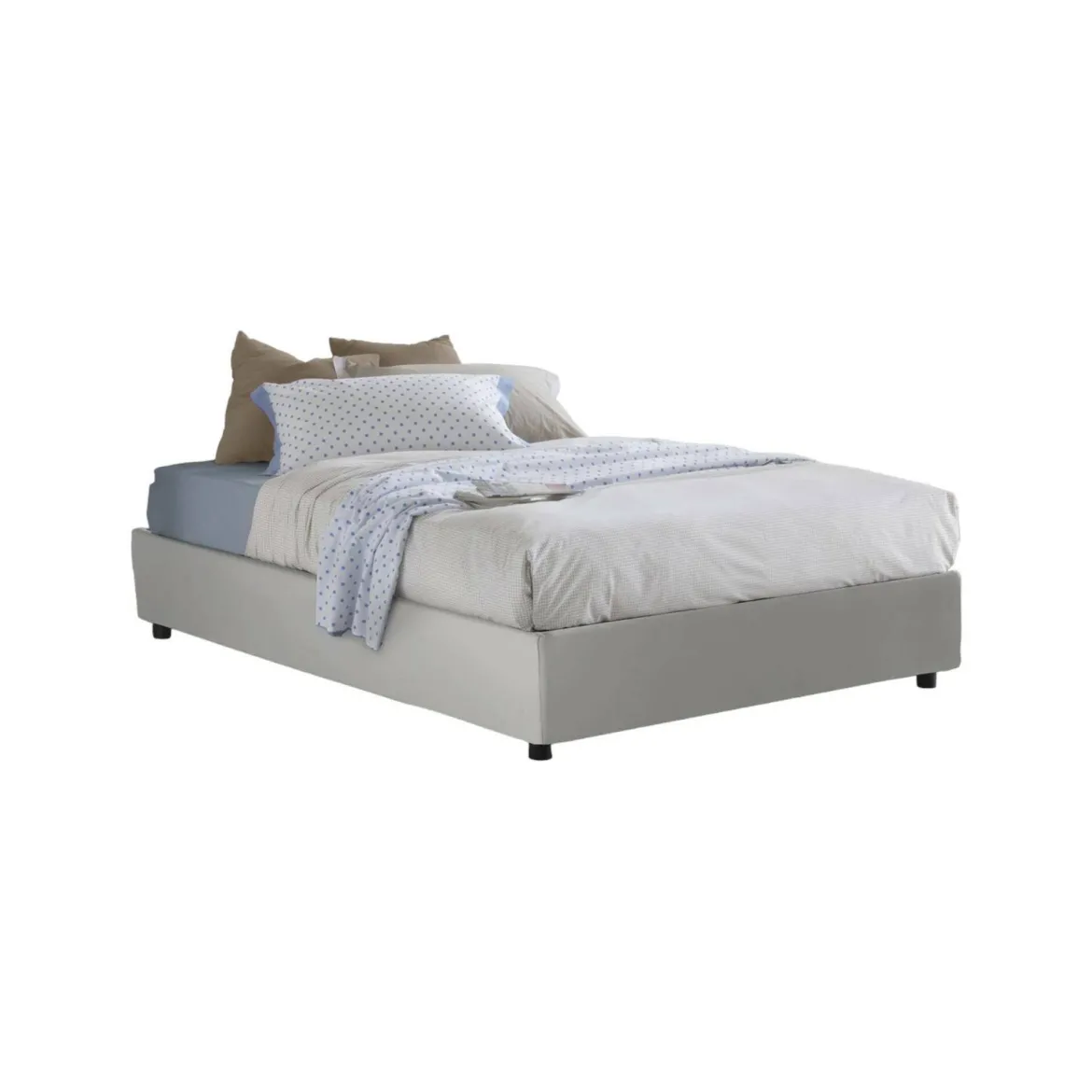 Letto piazza e mezza Americas, adatto per materasso Cm 120x200, Bianco