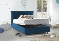 Letto piazza e mezza Amorino, adatto per materasso Cm 120x190, Grigio