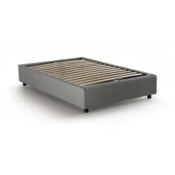 Letto piazza e mezza Andla, adatto per materasso Cm 120x200, Grigio