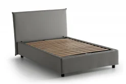 Letto piazza e mezza Anissa, adatto per materasso Cm 120x200, Rosso