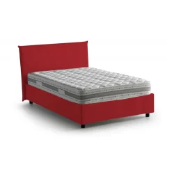 Letto piazza e mezza Anyta, adatto per materasso Cm 120x190, Rosso