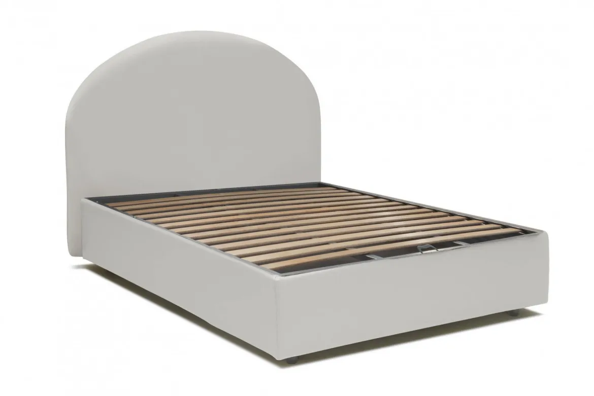 Letto piazza e mezza Aquanette, adatto per materasso Cm 120x190, Bianco