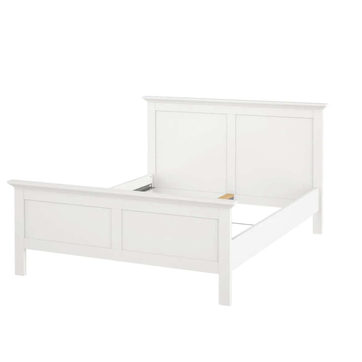 Letto piazza e mezza Armungia, 172x213 h110 cm, Bianco