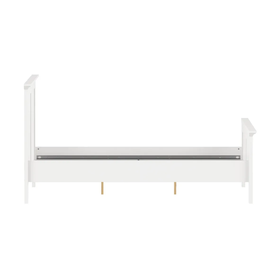 Letto piazza e mezza Armungia, 172x213 h110 cm, Bianco