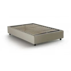 Letto piazza e mezza Asid, adatto per materasso Cm 120x190, Beige