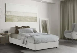 Letto piazza e mezza Asid, adatto per materasso Cm 120x190, Blu