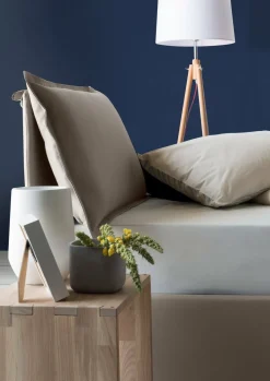 Letto piazza e mezza Attinia, con materasso Cm 120x190 incluso, Tortora