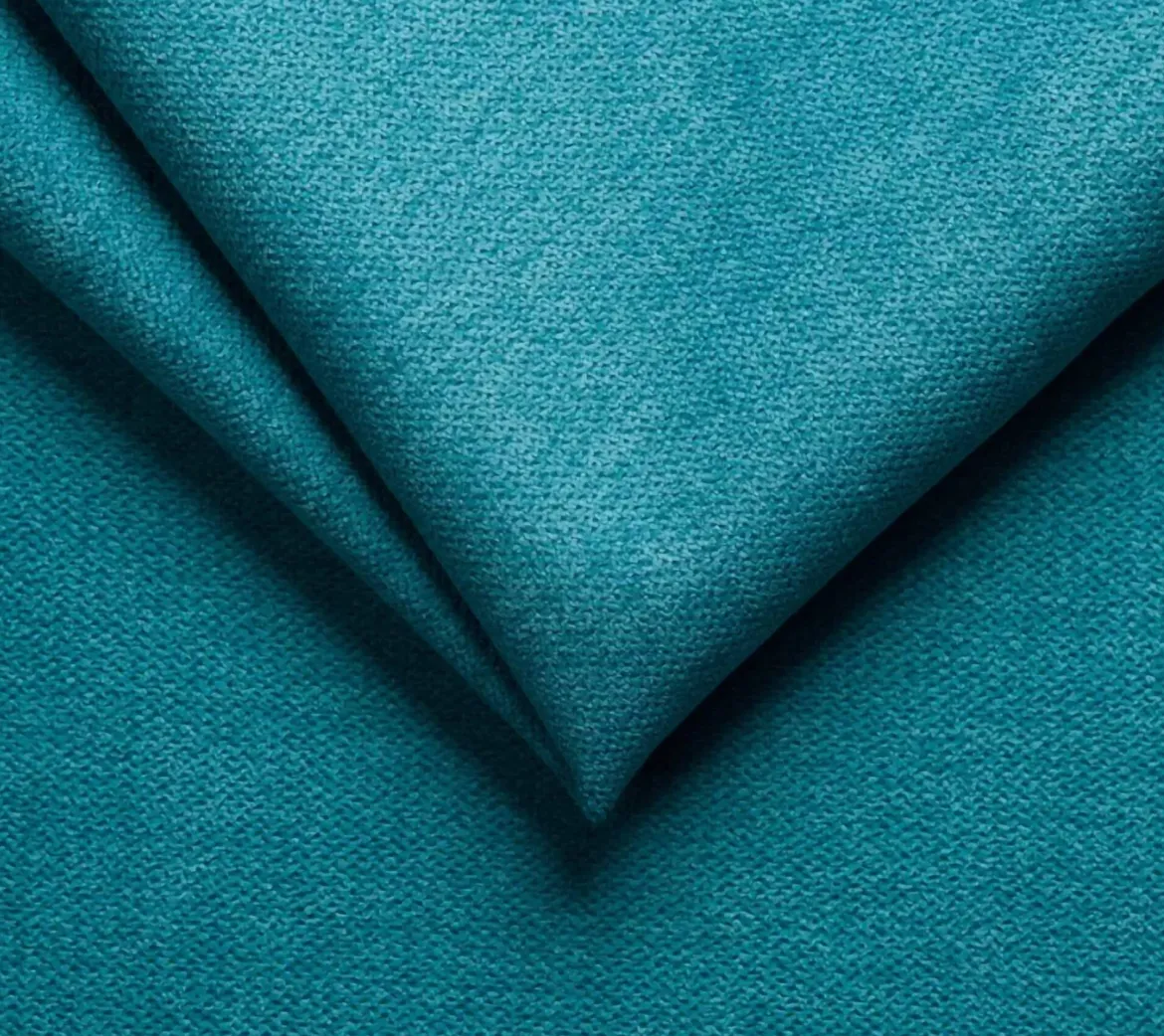 Letto Piazza e Mezza Azzurro Sfoderabile Contenitore, Dimensione Materasso 120x190 cm Made in Italy - Brivio