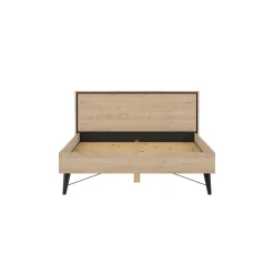 Letto piazza e mezza Elida, 206x153 h91 cm, Rovere