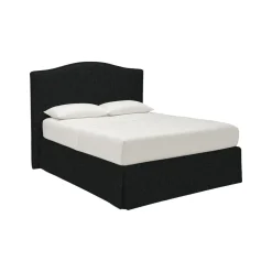 Letto Piazza e Mezza Grigio Scuro Sfoderabile Contenitore, Dimensione Materasso 120x190 cm - Lavagna