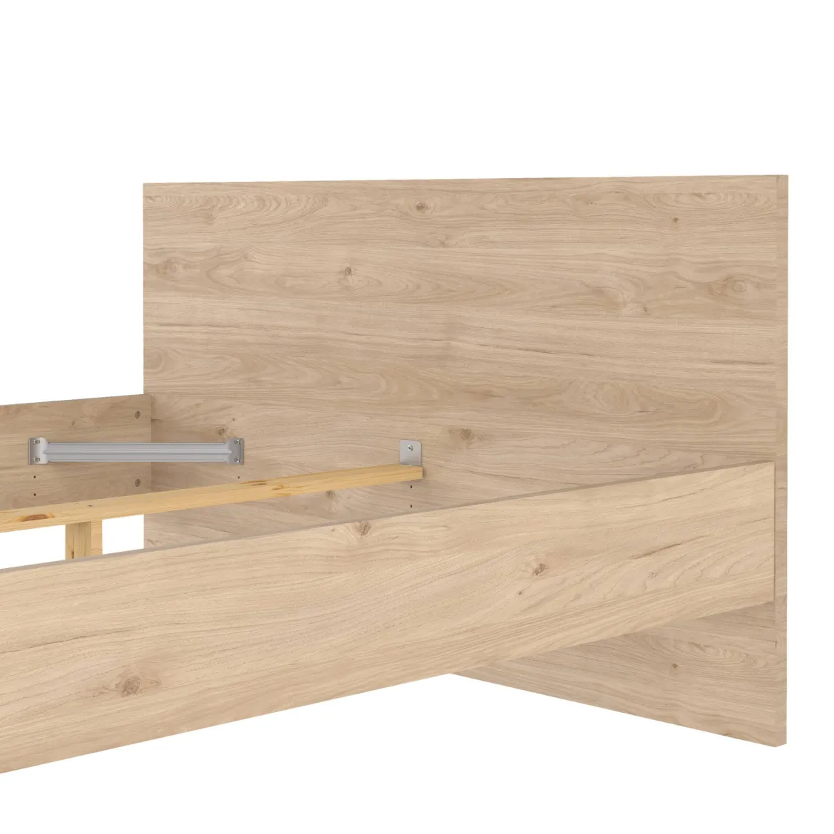 Letto piazza e mezza Gustava, 197x146 h80 cm, Rovere