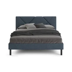 Letto piazza e mezza Hemera, 120x190 cm, Blu