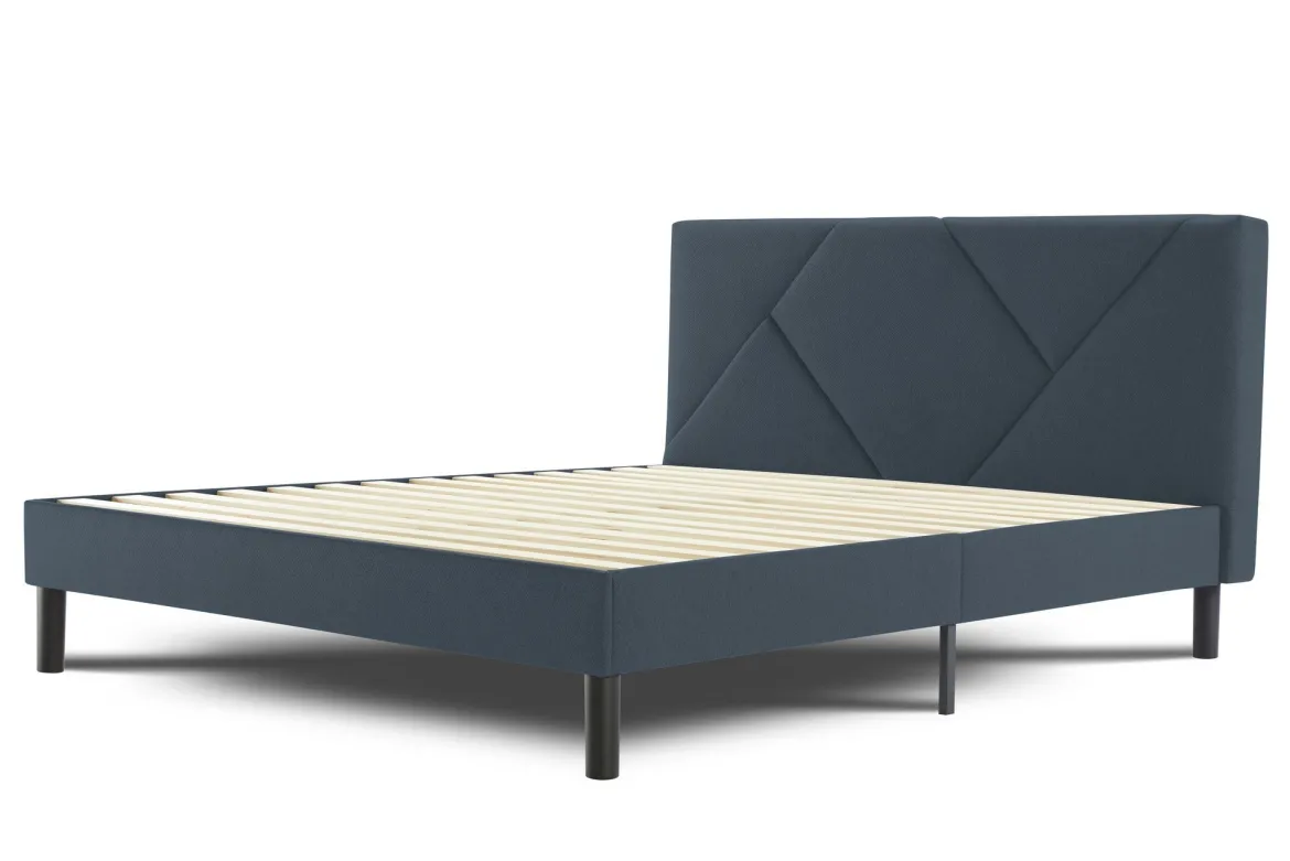 Letto piazza e mezza Hemera, 120x190 cm, Blu