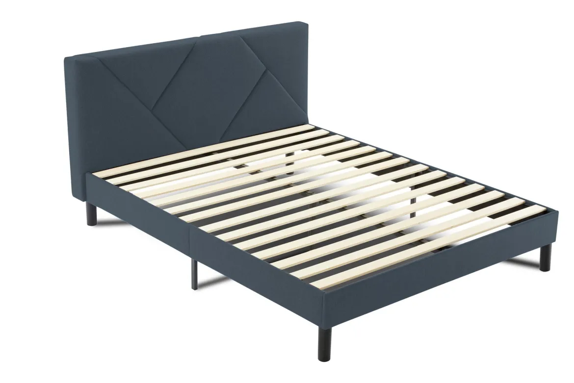 Letto piazza e mezza Hemera, 120x190 cm, Blu