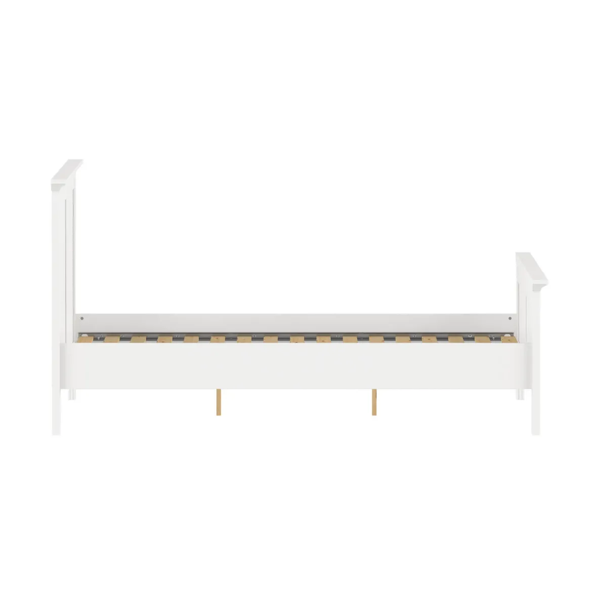 Letto piazza e mezza Saudel, 172x213 h110 cm, Bianco