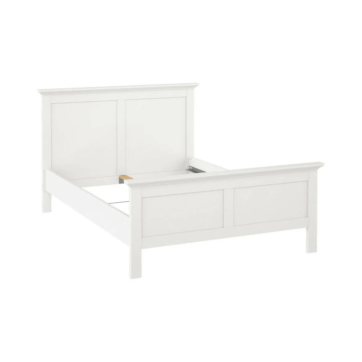 Letto piazza e mezza Umbert, 158x211 h110 cm, Bianco