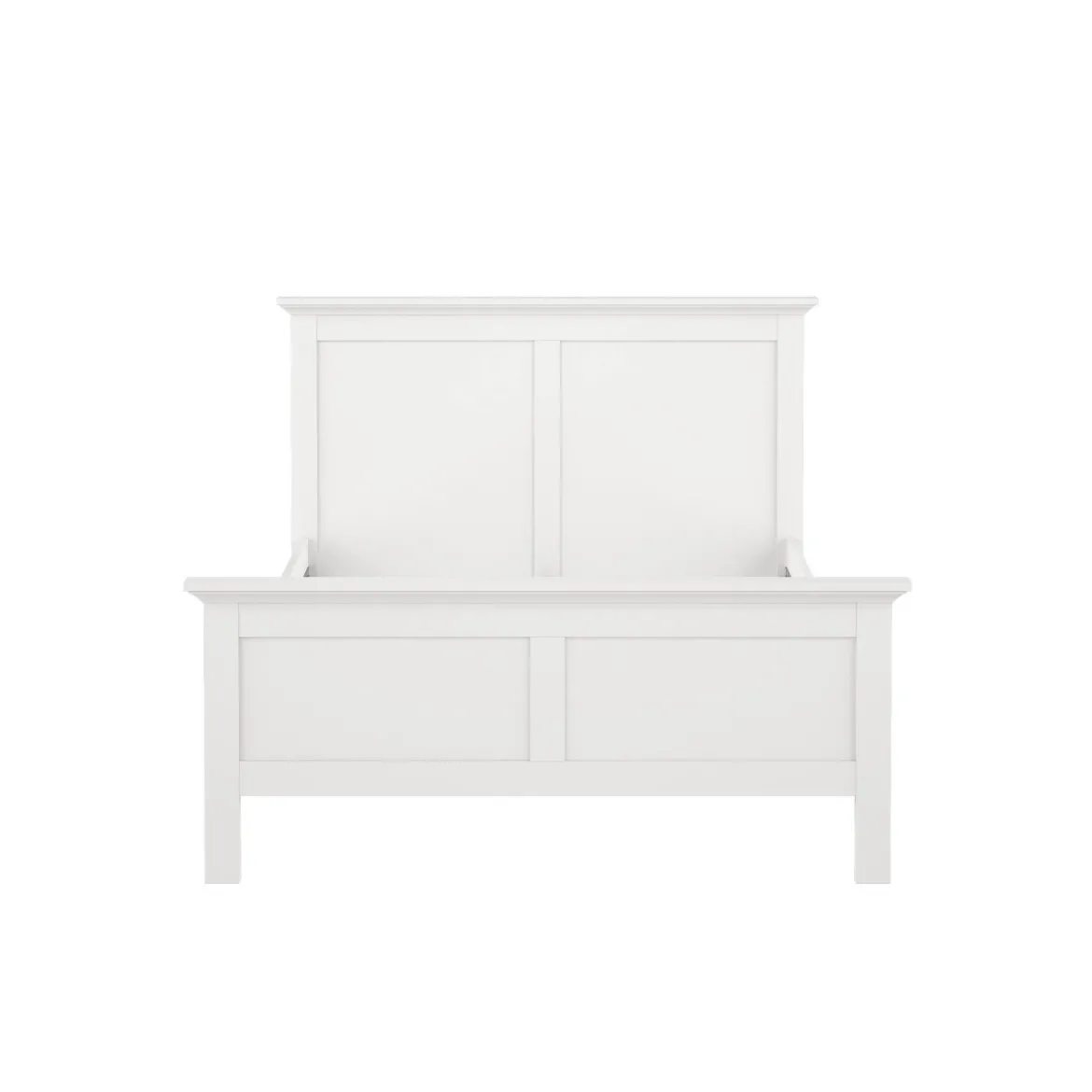 Letto piazza e mezza Umbert, 158x211 h110 cm, Bianco
