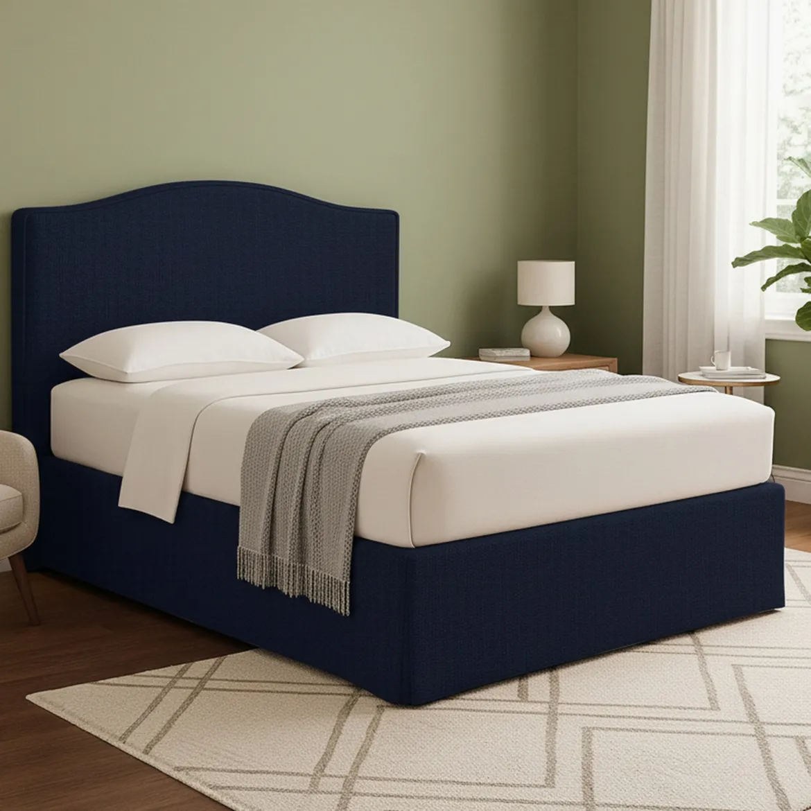 Letto Piazza e Mezza Viola Scuro Sfoderabile Contenitore, Dimensione Materasso 120x190 cm - Lavagna