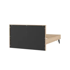 Letto piazza e mezza Zeri, 197x153 h91 cm, Rovere