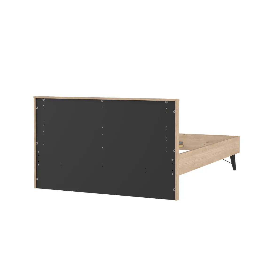 Letto piazza e mezza Zocca, 207x153 h91 cm, Rovere