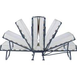 Letto 1 piazza pieghevole con materasso 200x80cm bianco - Aquadolce