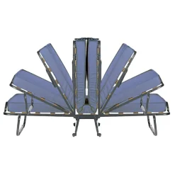 Letto 1 piazza pieghevole 80x80cm blu - Abak