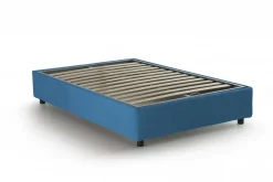 Letto 2 piazze con contenitore blu 175x215cm - Alessander